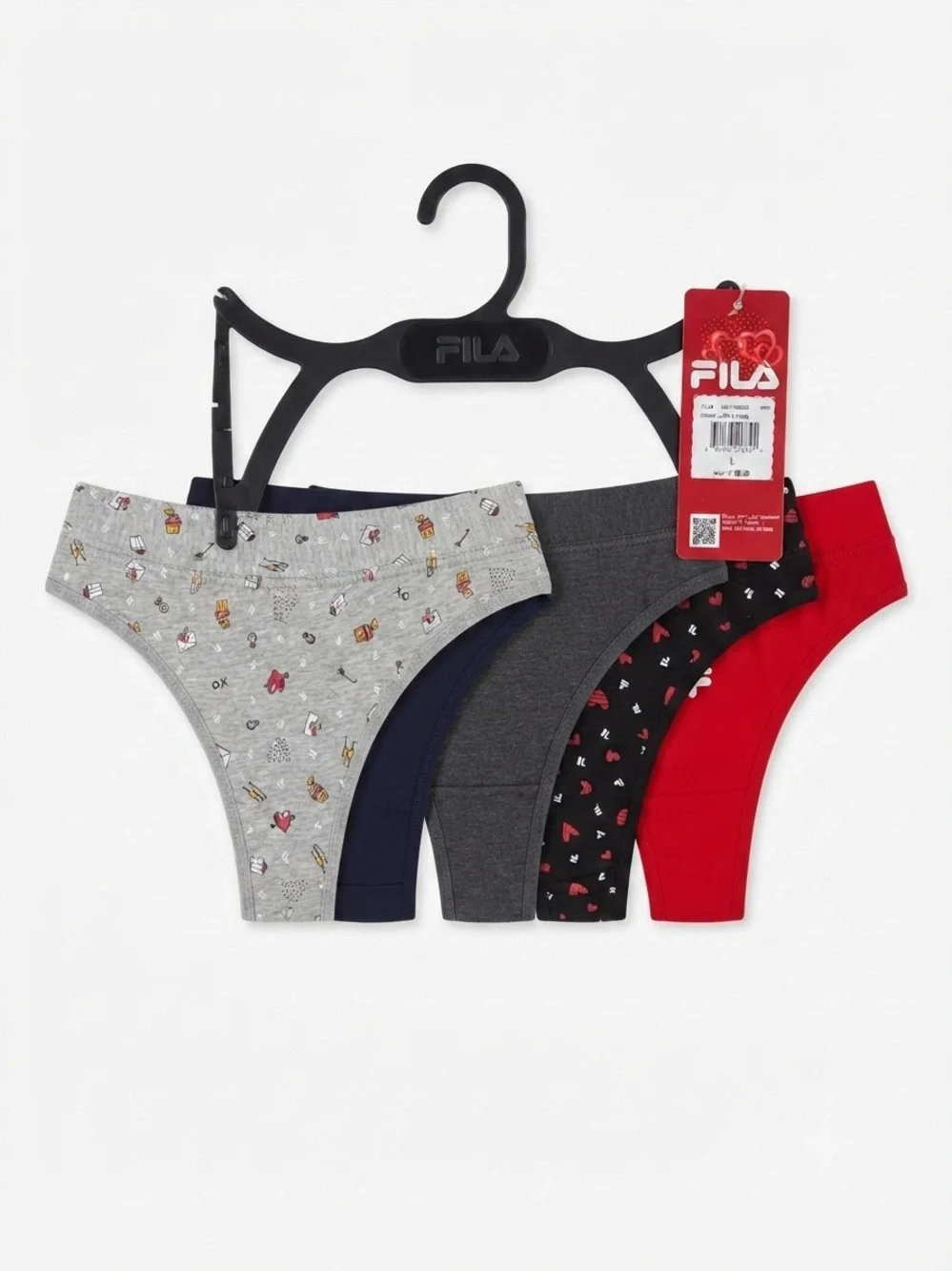 FILA Women's Tanga Underwear Set – 5-Pack (Style: FL545)